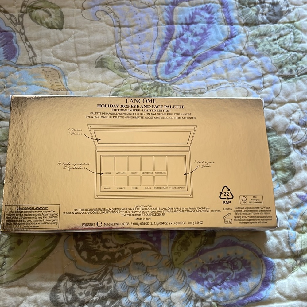 Lancôme Holiday 2023 Eye and Face Palette (New/Unused) - Picture 5 of 6